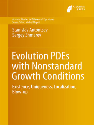cover image of Evolution PDEs with Nonstandard Growth Conditions